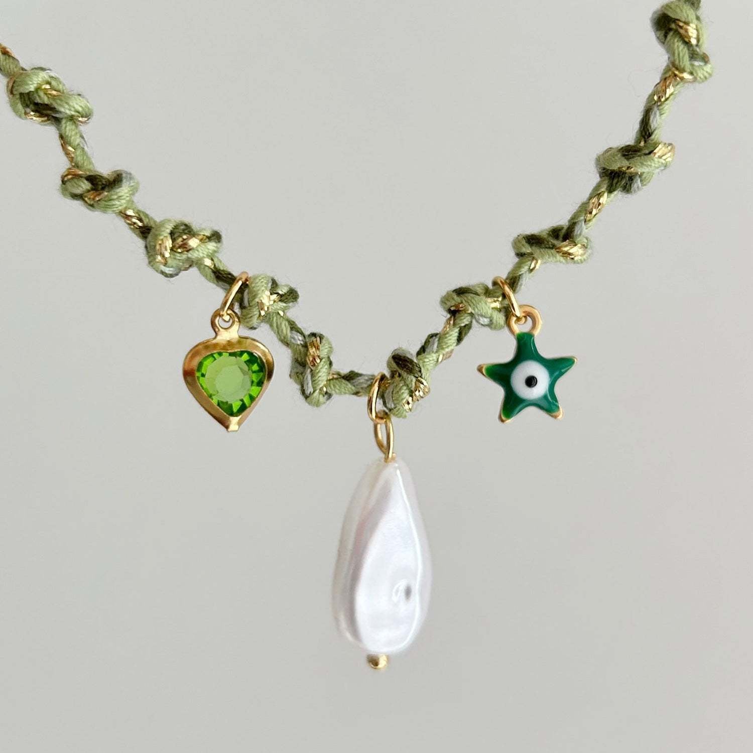New summer shell starfish butterfly turtle pepper elephant pearl necklace DIY multi-pendant colored rope