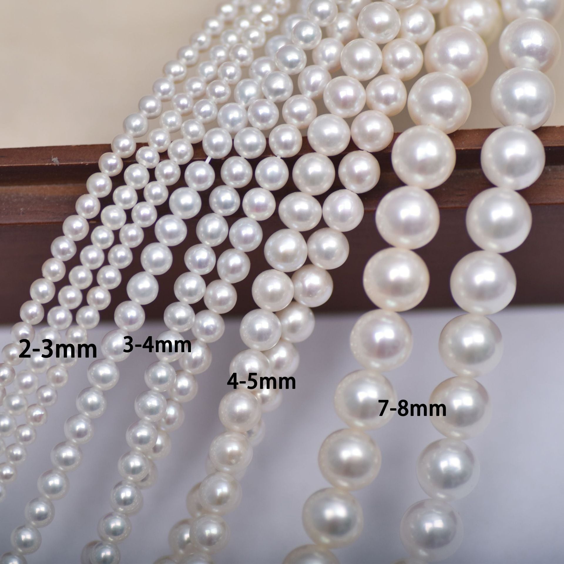 Natural freshwater pearls 2-9 small pearls nearly round loose beads jewelry necklace work in progress DIY necklace bracelet accessories