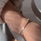 [Special Offer Products] Natural Irregular Pearl S925 Sterling Silver Bracelet Women's Beaded Crushed Silver Cold Wind Niche Temperament Versatile Jewelry