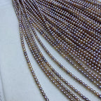 3-4Mm nuclear-free natural freshwater real pearl mixed color small pearl jewelry accessories candy color necklace material