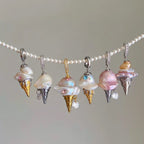 European and American fashion pearl chain ice cream necklace women's light luxury niche design sense collarbone chain jewelry