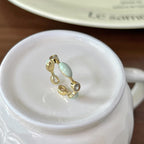 [Special Offer Products] Niche Design High-end Pearl Enamel Decorative Ring Women's Fashion Cute Beaded Versatile Elastic Rope Index Finger Ring