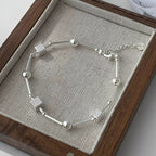 [Special Offer Products] Natural Irregular Pearl S925 Sterling Silver Bracelet Women's Beaded Crushed Silver Cold Wind Niche Temperament Versatile Jewelry