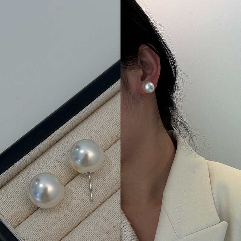 [Special Offer Products] 925 Silver Needle INS Star Same Pearl Stud Earrings Women's Simple Retro Temperament Versatile Earrings Niche Earrings