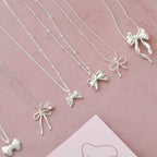 [Special Offer Products] Niche Simple Pearl Bow Series 925 Sterling Silver Gentle Necklace Female Sweet Small Fresh Temperament Clavicle Chain