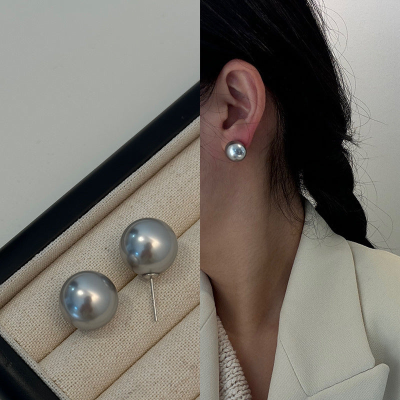 [Special Offer Products] 925 Silver Needle INS Star Same Pearl Stud Earrings Women's Simple Retro Temperament Versatile Earrings Niche Earrings