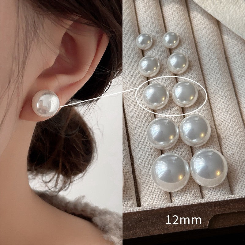 [Special Offer Products] 925 Silver Needle INS Star Same Pearl Stud Earrings Women's Simple Retro Temperament Versatile Earrings Niche Earrings