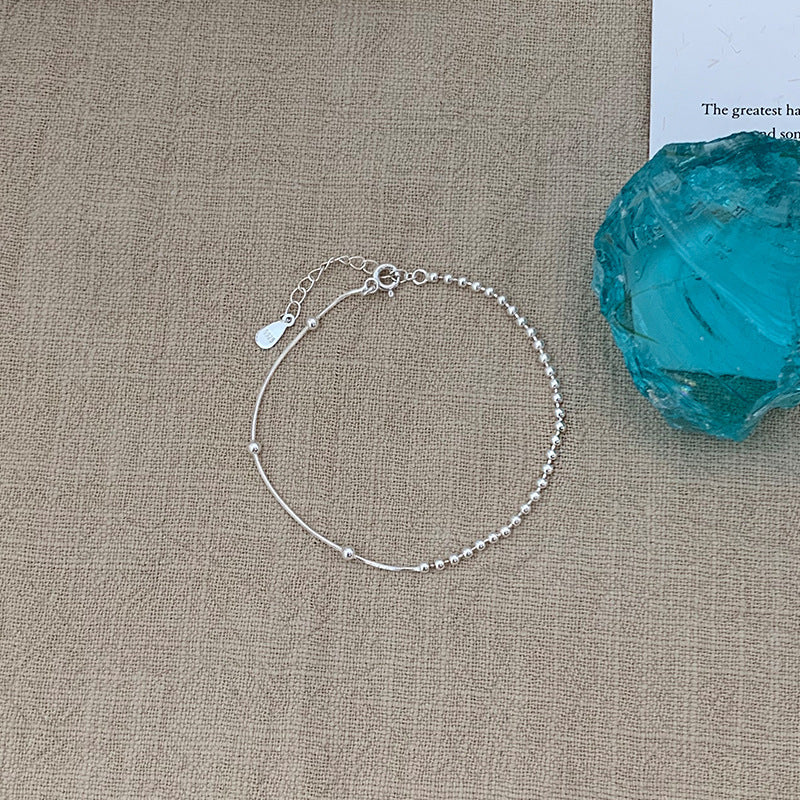 [Special Offer Products] Natural Irregular Pearl S925 Sterling Silver Bracelet Women's Beaded Crushed Silver Cold Wind Niche Temperament Versatile Jewelry