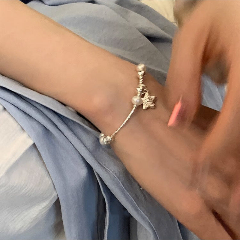 [Special Offer Products] Niche Design Pearl Star Elastic Rope Bracelet Women's Fashion Heavy Industry Light Luxury Exquisite Personality Bracelet