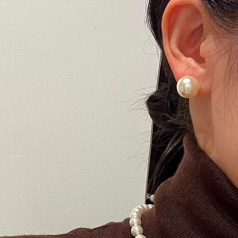 [Special Offer Products] 925 Silver Needle INS Star Same Pearl Stud Earrings Women's Simple Retro Temperament Versatile Earrings Niche Earrings