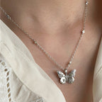 [Special Offer Products] Niche Simple Pearl Bow Series 925 Sterling Silver Gentle Necklace Female Sweet Small Fresh Temperament Clavicle Chain