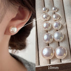 [Special Offer Products] 925 Silver Needle INS Star Same Pearl Stud Earrings Women's Simple Retro Temperament Versatile Earrings Niche Earrings
