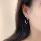 [Special Offer Products] Light Luxury Pearl Double Layer Earrings Combination Silver Needle Premium Sense Diamond-set Earclips Niche Stud Earrings Temperament Women's Simple Earrings
