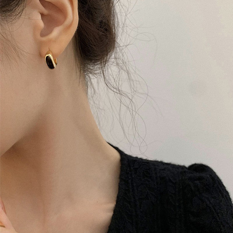 [Special Offer Products] Light Luxury Pearl Double Layer Earrings Combination Silver Needle Premium Sense Diamond-set Earclips Niche Stud Earrings Temperament Women's Simple Earrings