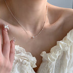 [Special Offer Products] AB chain niche design accessories pearl necklace women's simple cold style fashion temperament short versatile collarbone chain