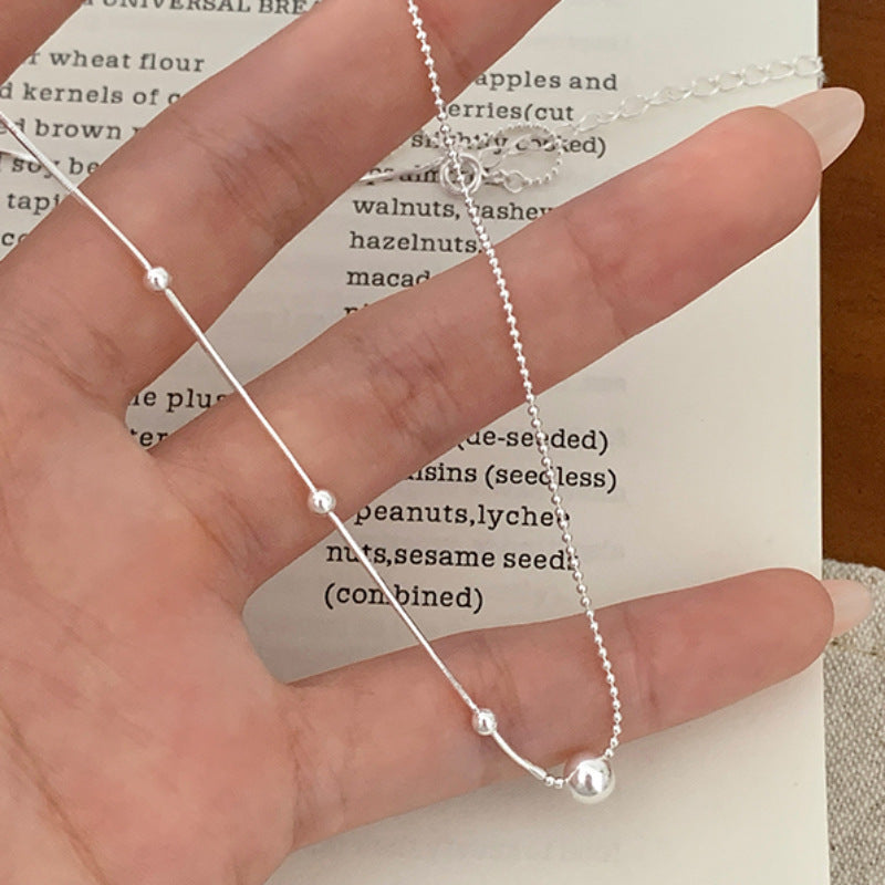 [Special Offer Products] AB chain niche design accessories pearl necklace women's simple cold style fashion temperament short versatile collarbone chain