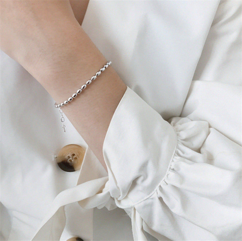 [Special Offer Products] Natural Irregular Pearl S925 Sterling Silver Bracelet Women's Beaded Crushed Silver Cold Wind Niche Temperament Versatile Jewelry