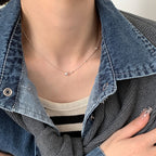 [Special Offer Products] AB chain niche design accessories pearl necklace women's simple cold style fashion temperament short versatile collarbone chain
