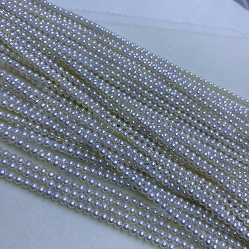 Natural freshwater pearl 3-3.5 mmAK pearl loose beads necklace bracelet work in progress DIY bare beads accessories material