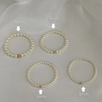 [Special Offer Products] High Gloss Sleek Pearl Bracelet Women's Elastic Temperament Niche Premium Light Luxury Jewelry Beaded Versatile New Products
