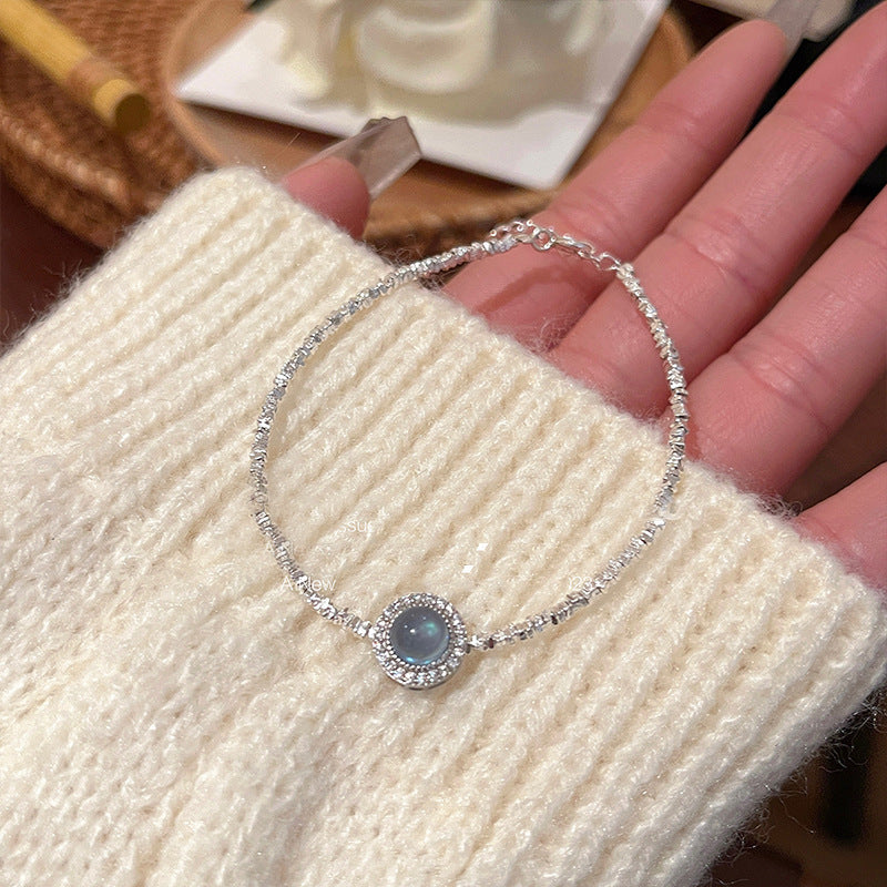 [Special Offer Products] Natural Irregular Pearl S925 Sterling Silver Bracelet Women's Beaded Crushed Silver Cold Wind Niche Temperament Versatile Jewelry