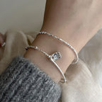 [Special Offer Products] Natural Irregular Pearl S925 Sterling Silver Bracelet Women's Beaded Crushed Silver Cold Wind Niche Temperament Versatile Jewelry