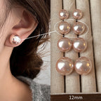 [Special Offer Products] 925 Silver Needle INS Star Same Pearl Stud Earrings Women's Simple Retro Temperament Versatile Earrings Niche Earrings