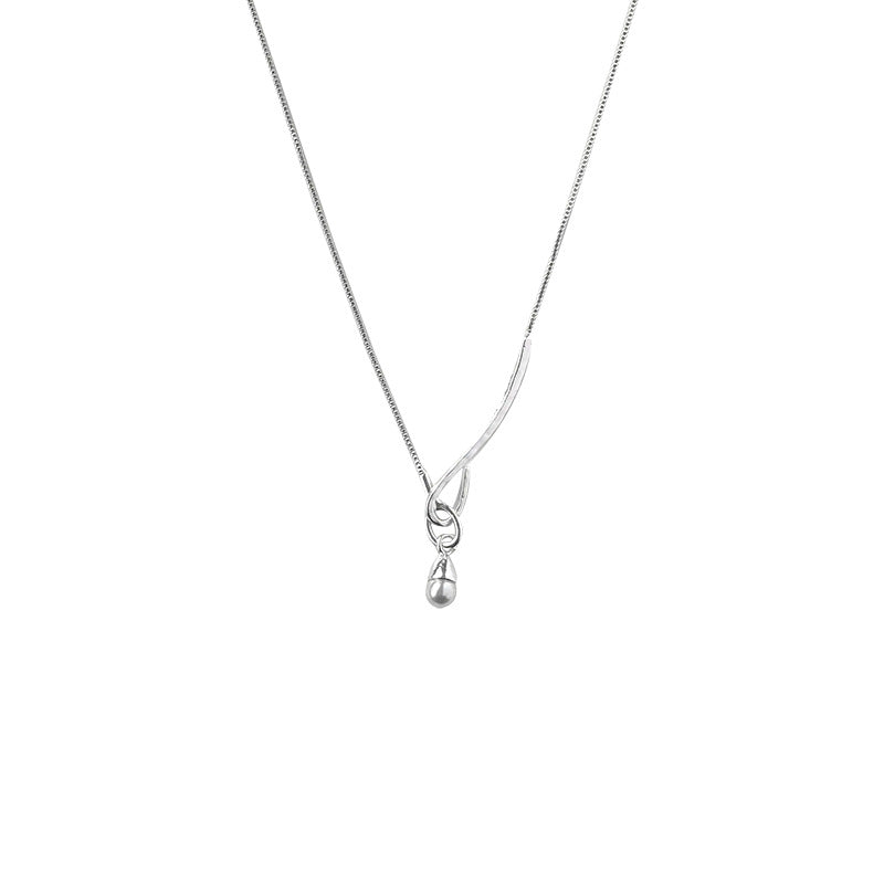 [Special Offer Products] Freshwater Pearl Necklace Light Luxury Niche Premium Design Clavicle Chain New Popular Simple Temperament Necklace
