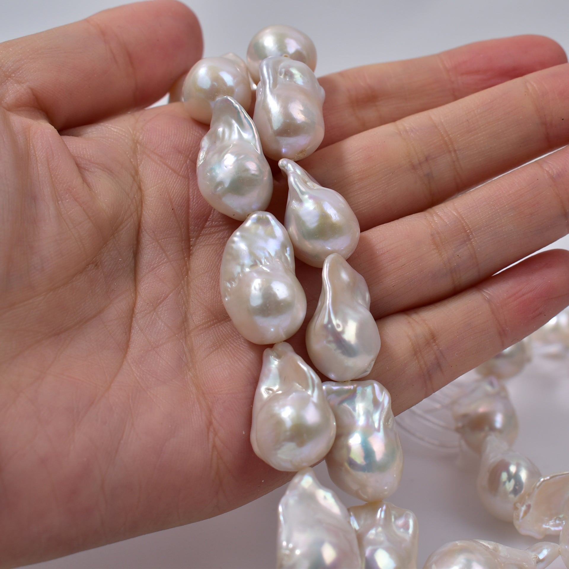 New 12-22mm Baroque Mermaid Pearl Freshwater Irregular Pearl Natural Shaped Bead String DIY Accessories