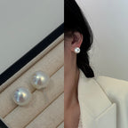 [Special Offer Products] 925 Silver Needle INS Star Same Pearl Stud Earrings Women's Simple Retro Temperament Versatile Earrings Niche Earrings